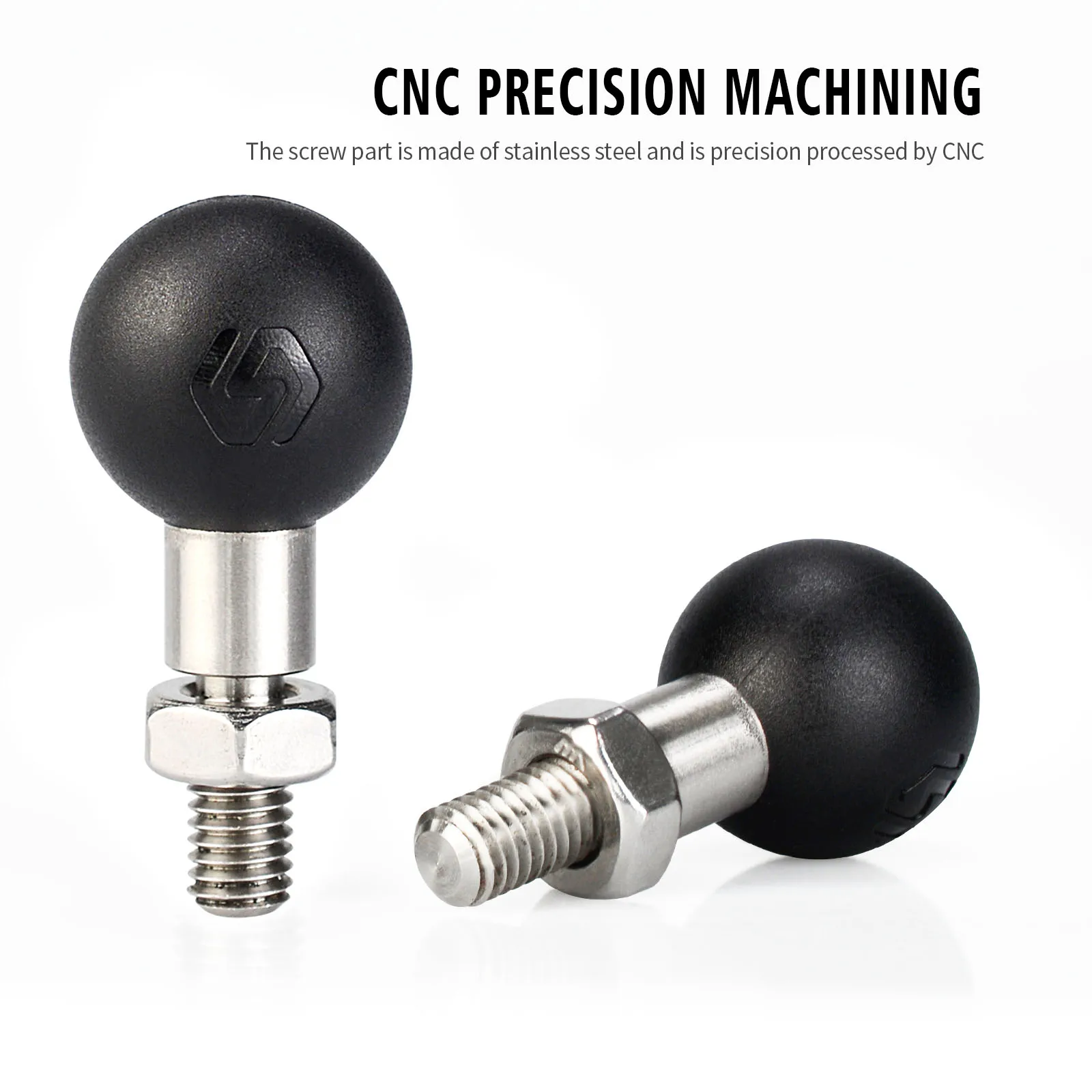 

1inch Ball Base M8/M10 X 1.25 Male Thread Mount | Motorcycle Motorbike For Ram Moun N0HC