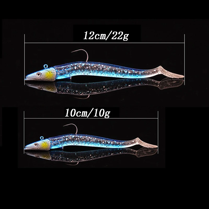Как 10 г 22 металлическая головка ложка джиг приманки светящаяся Мягкая приманка