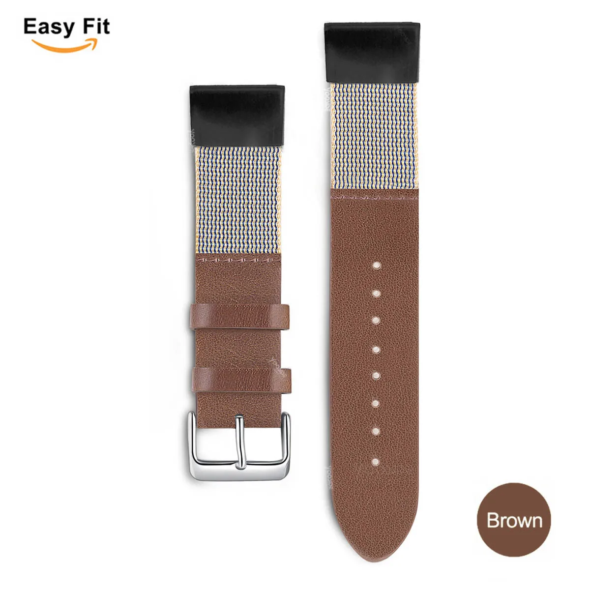YOOSIDE Fenix 5X/Fenix 6X браслет 26 мм Quick Fit из натуральной кожи ремешок для часов Garmin Fenix 5X/5X Plus/Fenix 3/Descent Mk1 - Цвет: NEW Brown