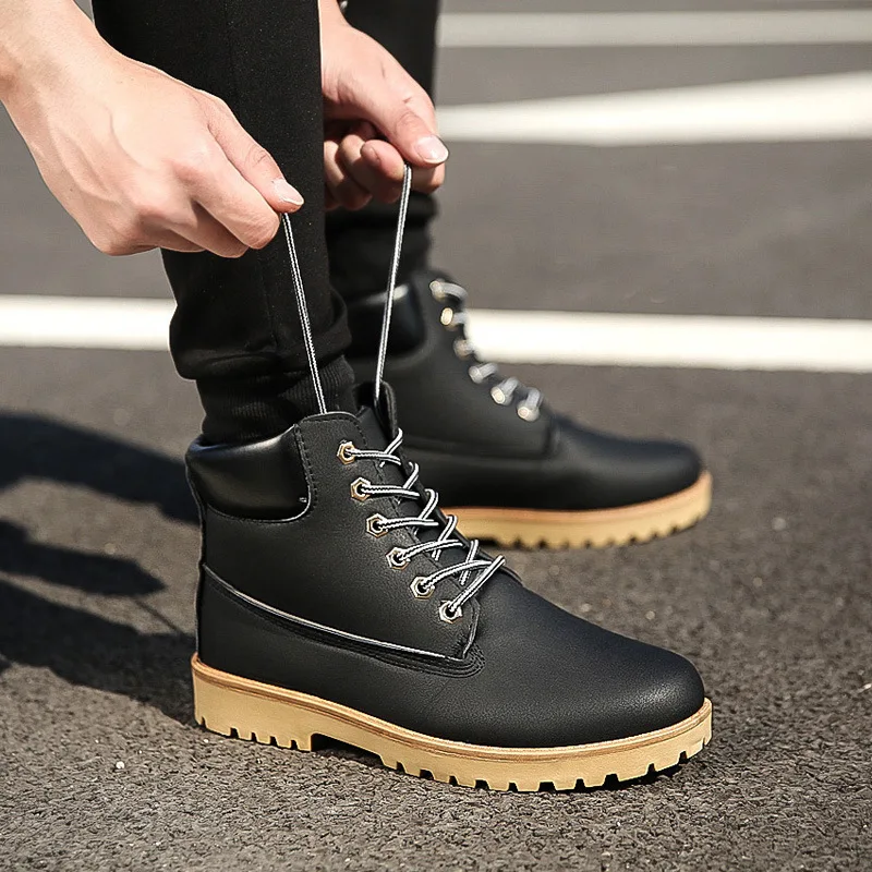 2020 мужские ботинки Водонепроницаемая зимняя обувь зимние мужская камуфляжные