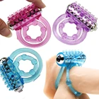 Секс-игрушка для мужчин, двойные кольца, вибратор, водонепроницаемый массажер для клитора, вибратор для мастурбации, длительное вибрирование, задержка эякуляции