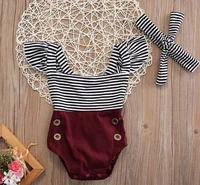 lovely baby bodysuit stripe style infant summer clothes newborn baby outfits summer kids clothes high fashion