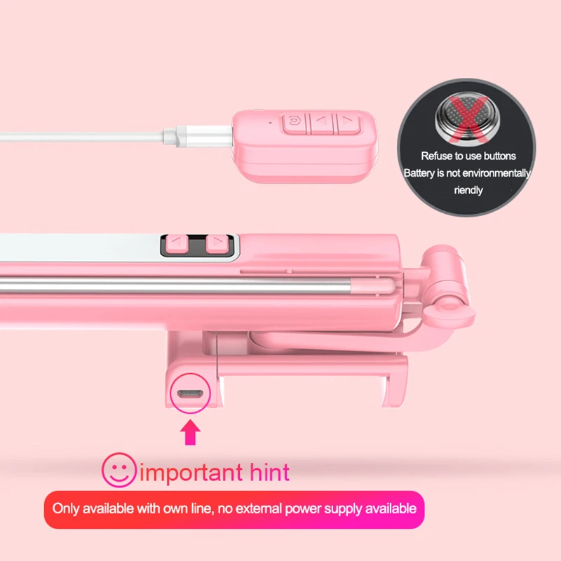 Штатив-монопод для селфи 110 см 3 цвета