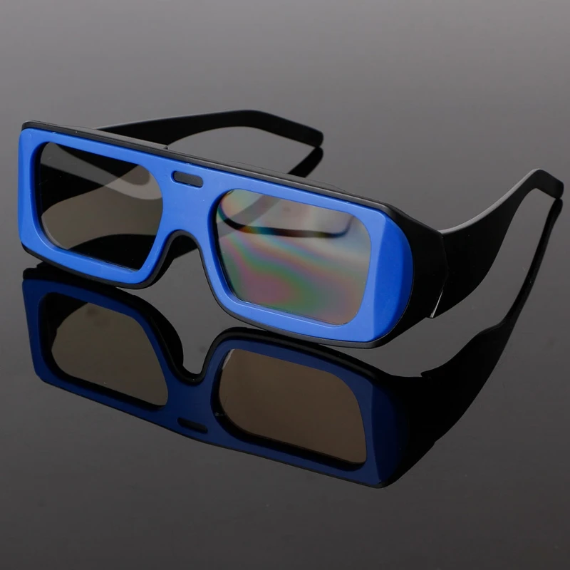 3D очки OOTDTY с двойной цветной оправой круглые поляризационные Пассивные стерео