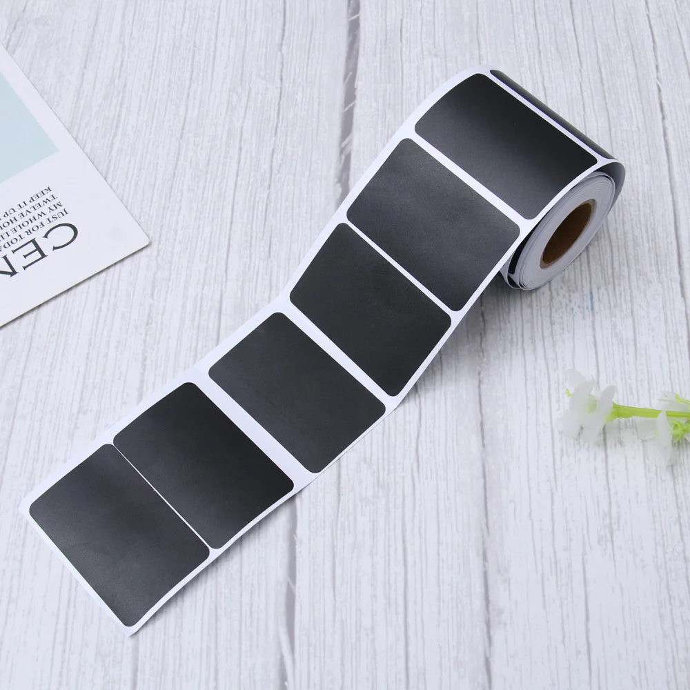 

120 Stick Writable Name Stickers Eco-friendly PVC Waterproof Chalkboard Labels Reusable Removable Pantry Labels for Home Kitchen