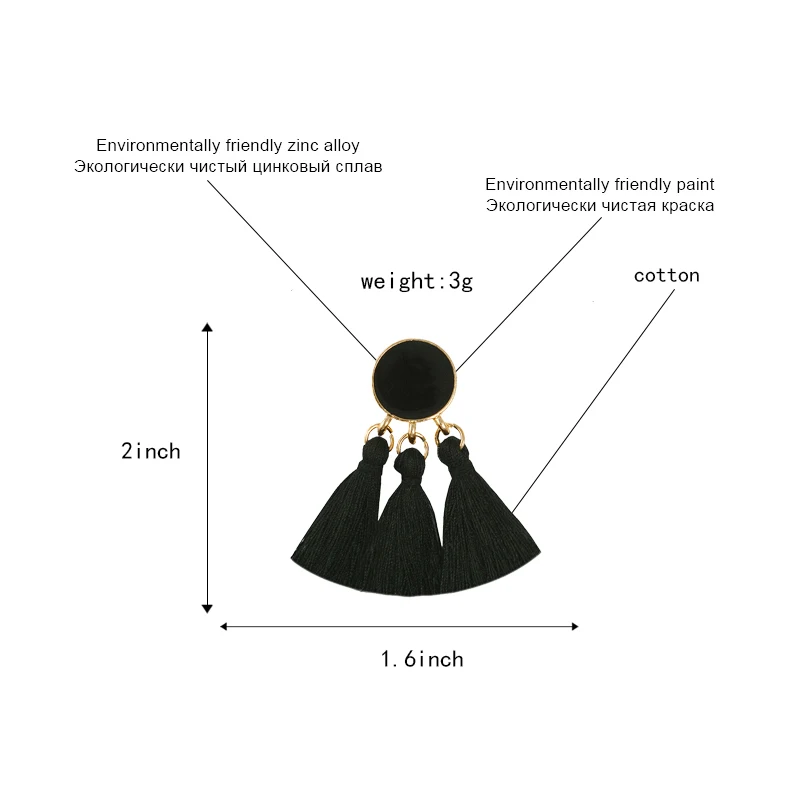 Хит! Серьги с кисточками в стиле бохо сине-зеленые деревенские серьги-капельки