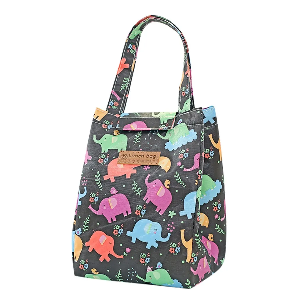 Изолированная сумка для ланча термополосатые сумки тоуты холодильник пикника