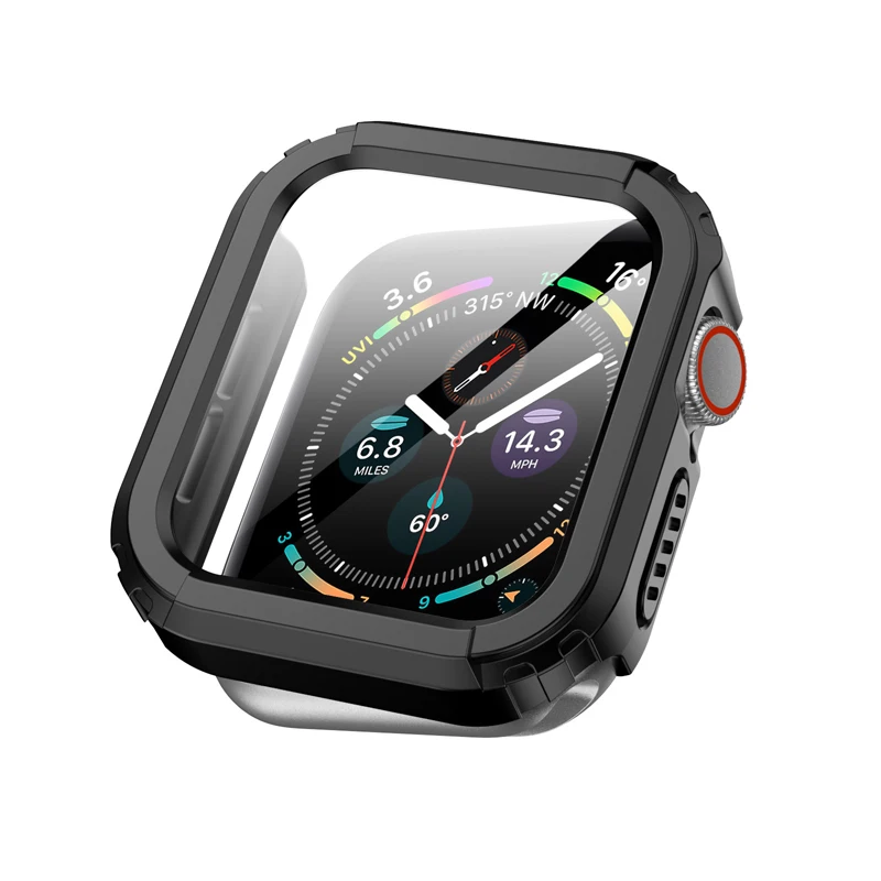 Водонепроницаемый чехол для Apple Watch 7/6/5/4/3/2/1/SE часов с прямым краем