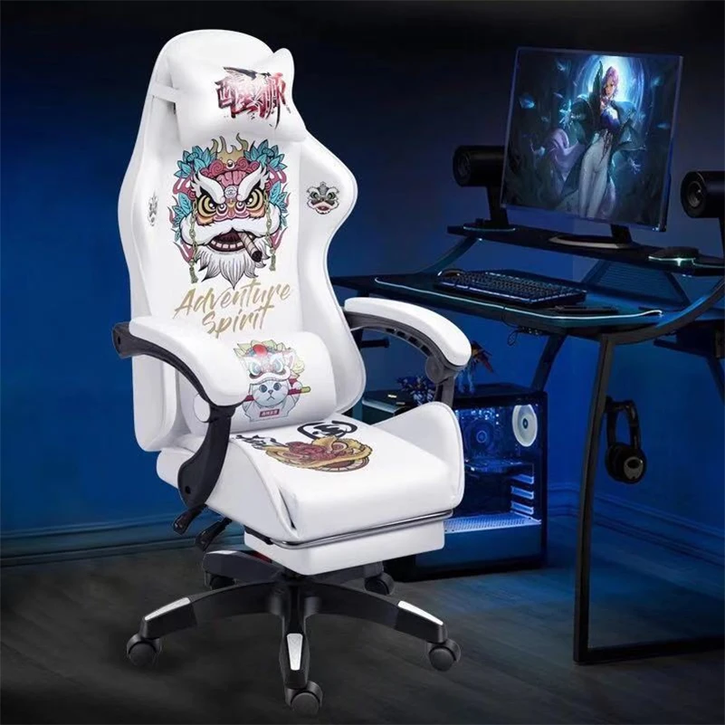 

Компьютерное кресло, красные крутые китайские стулья для спальни, удобное домашнее игровое кресло для мальчиков, вращающееся кресло, регул...