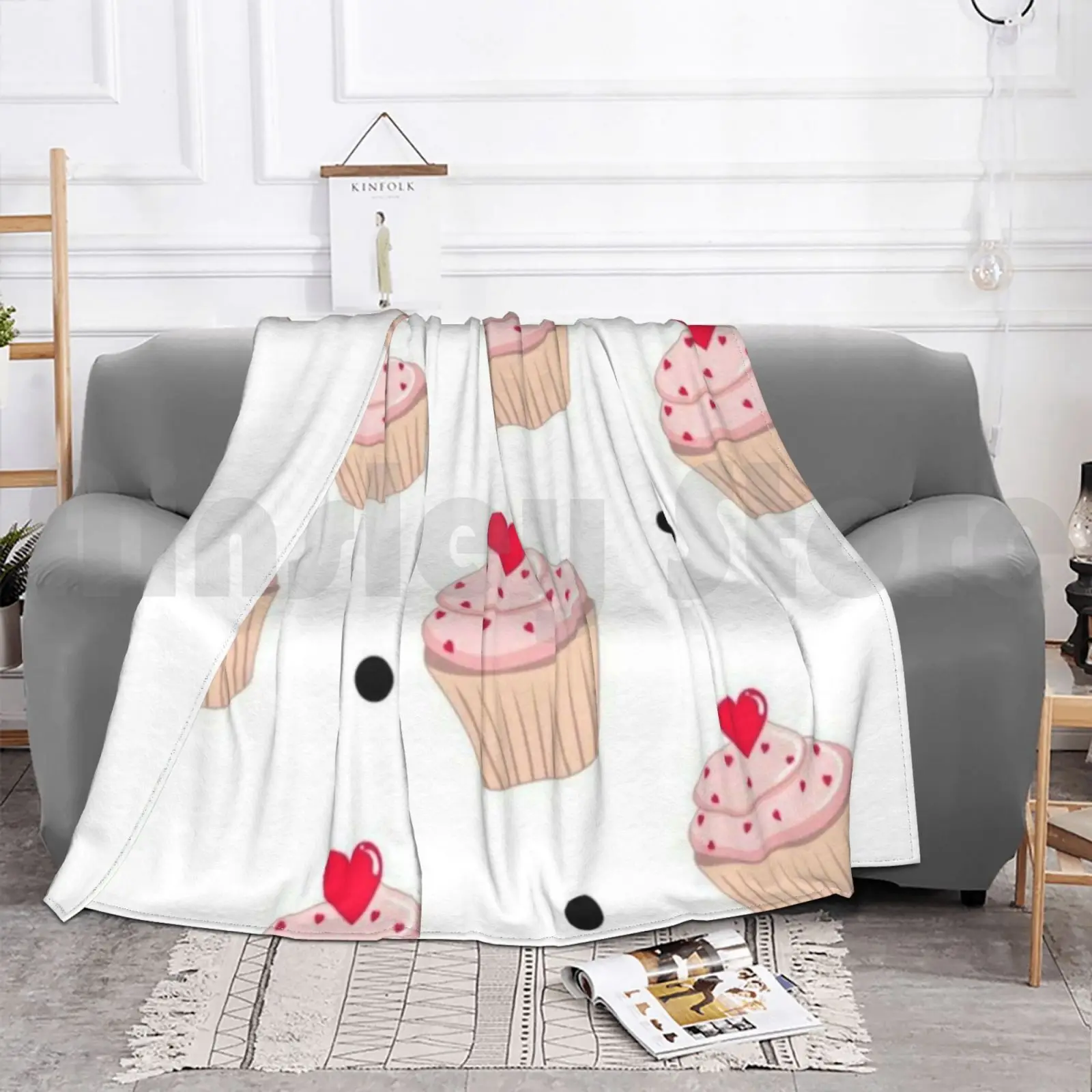 Одеяло с узором торта модное одеяло на заказ пончик десерт еда сладкое домашнее