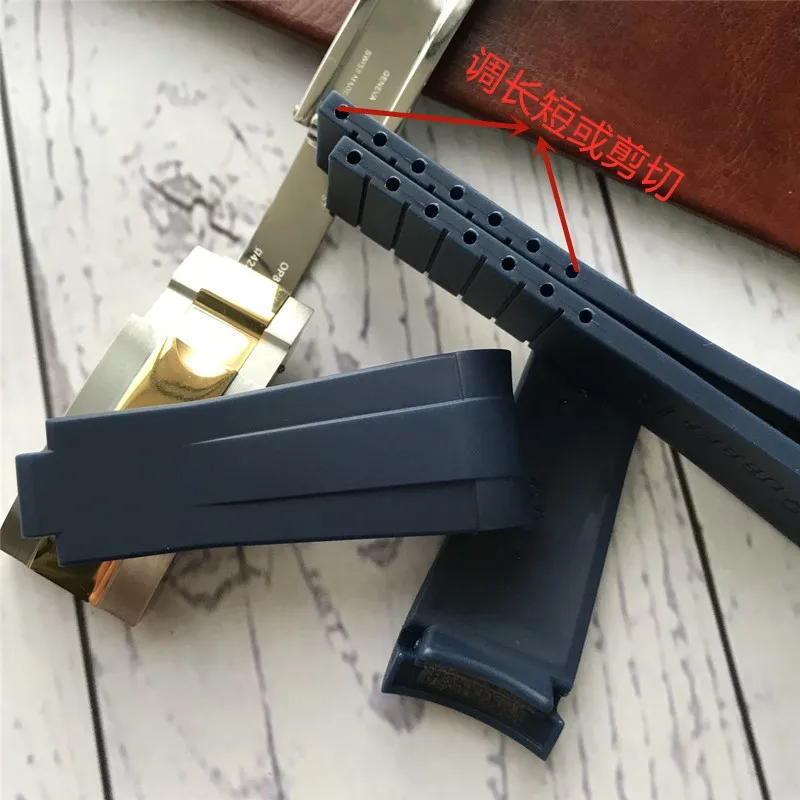 Ремешок силиконовый для наручных часов 20 мм резиновый Комбинированный браслет с