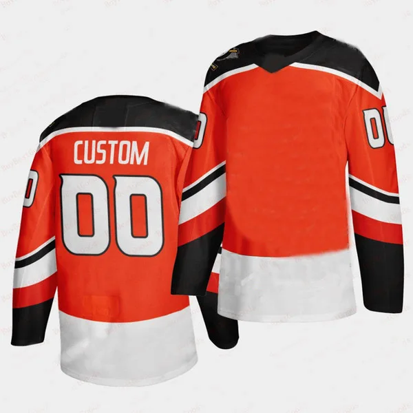 

Men Customized America Ice Hockey Jersey ANAHEIM Fans Stitch Jerseys GETZLAF KESLER FOWLER SELANNE KARIYA Orange White