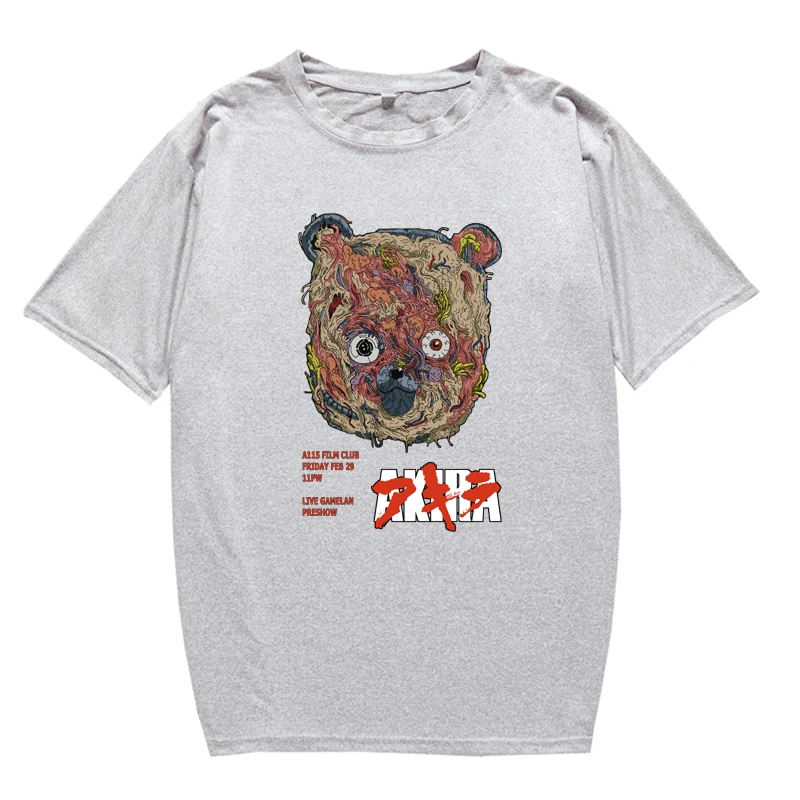 

Japanese Akira Kaneda Retro Graphics Men T-Shirt Harajuku Summer Short Sleeve Hip Hop Loose Soft Tees