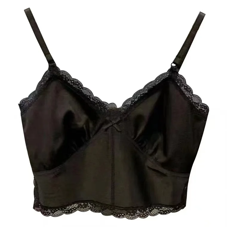 

ALEXANDER Wang 2021 Spring and Summer All-match Lace Vest Sling Short Strapless Tube Top Outer Wear tops for women