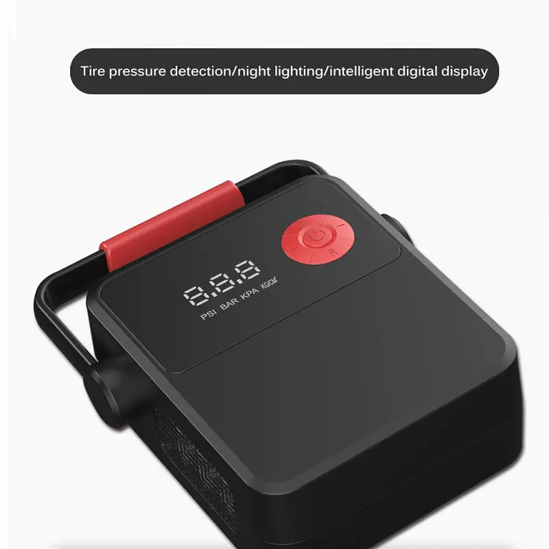 

Tire Car Air Pump Digital Display Air Pump with Light Small Digital Automatic Tyre Pump Preset Pressure Auto Stop Car Air Tool