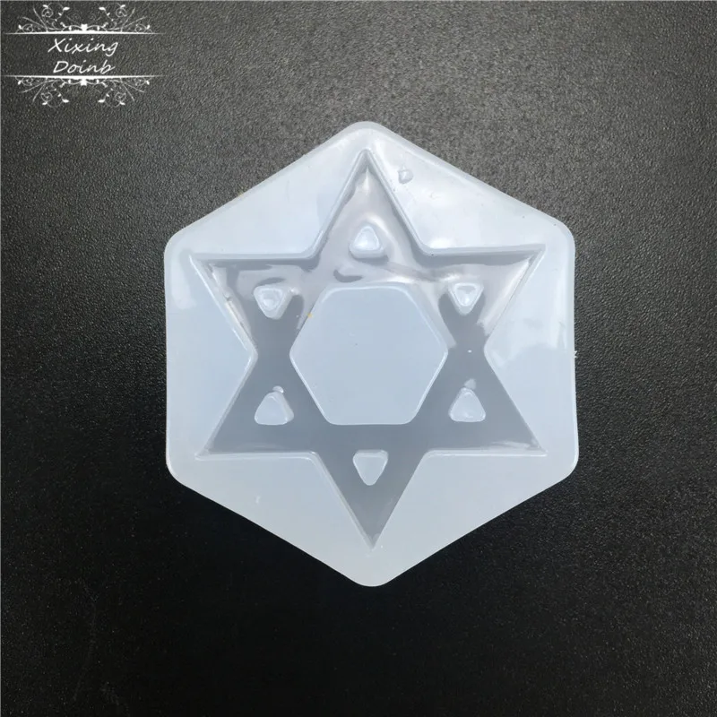 

Шестигранная звезда, силиконовая форма, инструменты для украшения торта, клей-капля, кристальная подвеска, декоративные инструменты из смо...