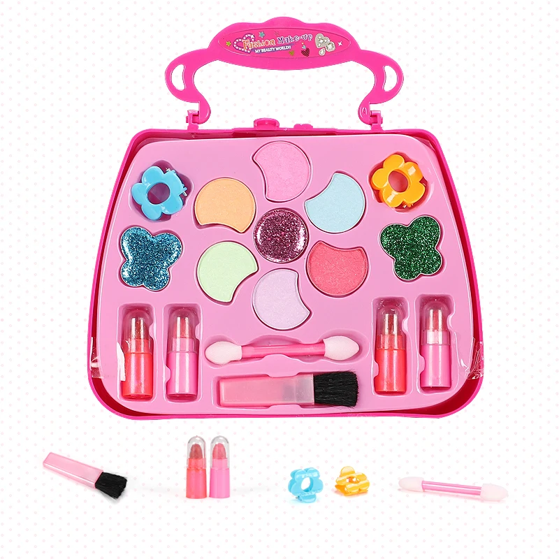 Модный Набор игрушек для макияжа девочек ролевая игра принцесса розовый макияж