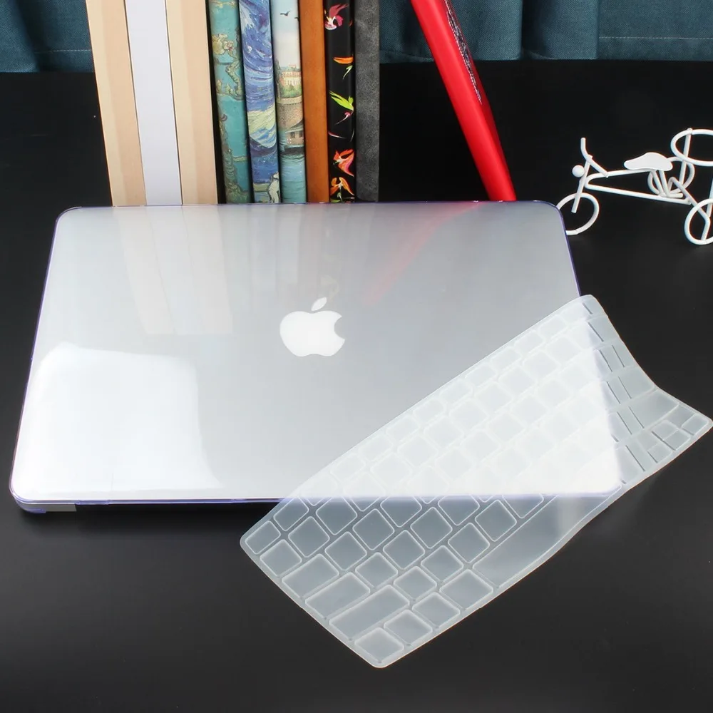 Crystal Claer Матовый и Кристальный жесткий чехол с клавиатурой для Macbook Pro 13 TouchBar A2159 Air 13 A1932 retina 11 12 13 15" - Цвет: Crystal Claer