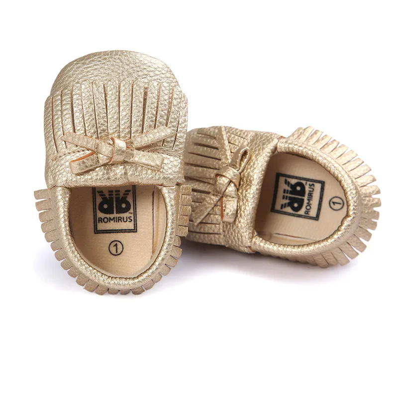 Baby Shoes Toddler Newborn Tassels Bowknot 0-2 Years Boy Girl Infant Cotton Soft Sole Non-slip First Walker Crib Moccasins |