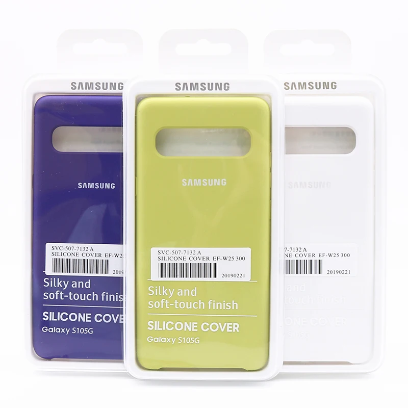 Оригинальный жидкий силиконовый чехол для Samsung Galaxy S10 5G шелковистый мягкий s10 5g с