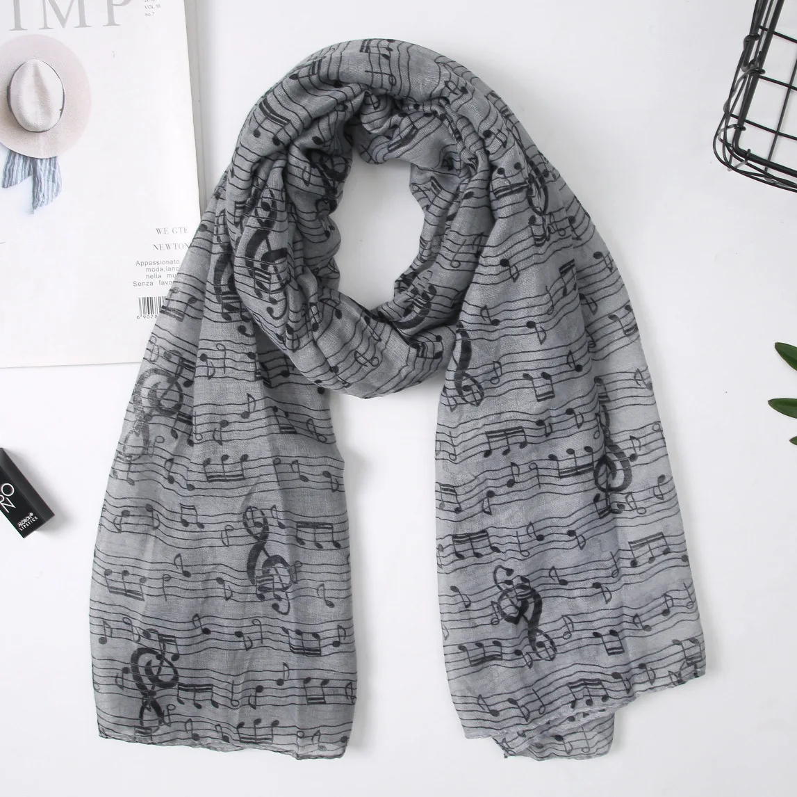 

Notes Muisic shawl warm scarf women