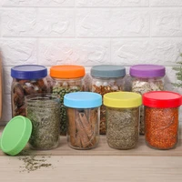 8pcs colored mason jar lids food grade plastic storage caps for canning jars anti scratch resistant surface stta889