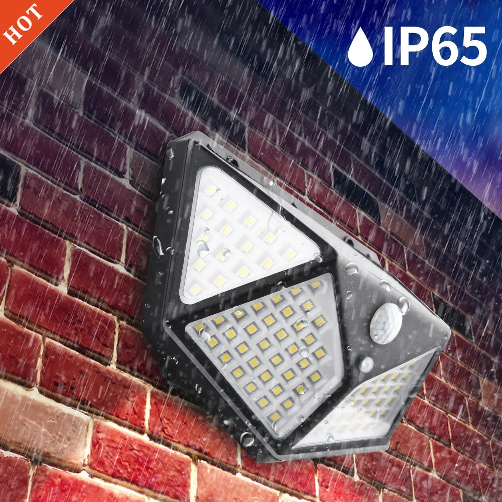 

300 LED Wall Light Solar Light Waterproof Outdoor Solar Lamp PIR Motion Sensor Solar Powered Sunlight Decoration for Garden