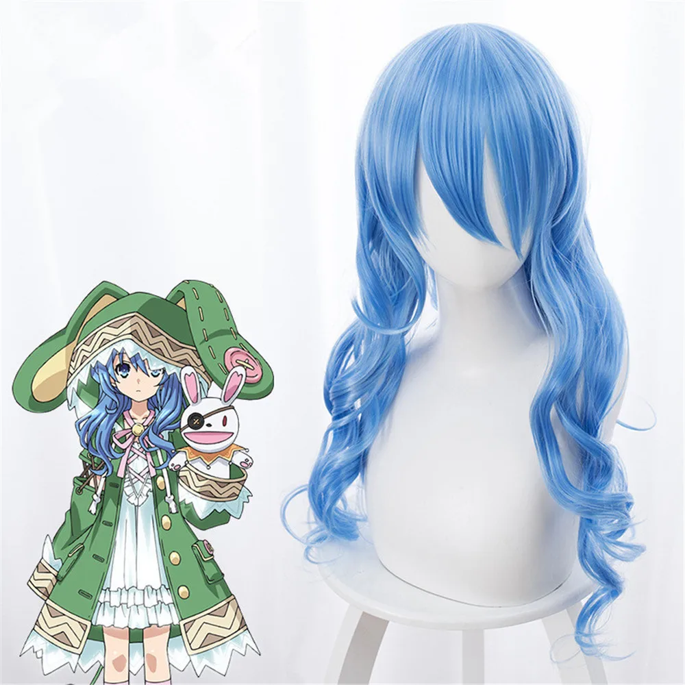 

Anime DATE A LIVE Yoshino Wig Cosplay Costume Women Synthetic Hair Halloween Party + Free Wig Cap