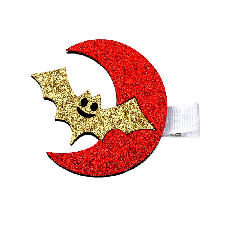 

CHEER BOWS 6pcs Halloween Hair Clips Felt Hair Accessories Handmade Crafts Materials DIY Crafts Supplies Festive Decoration