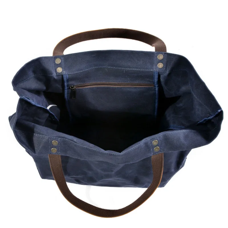 Водонепроницаемый вощеный холщовый мешок для женщин простая сумка