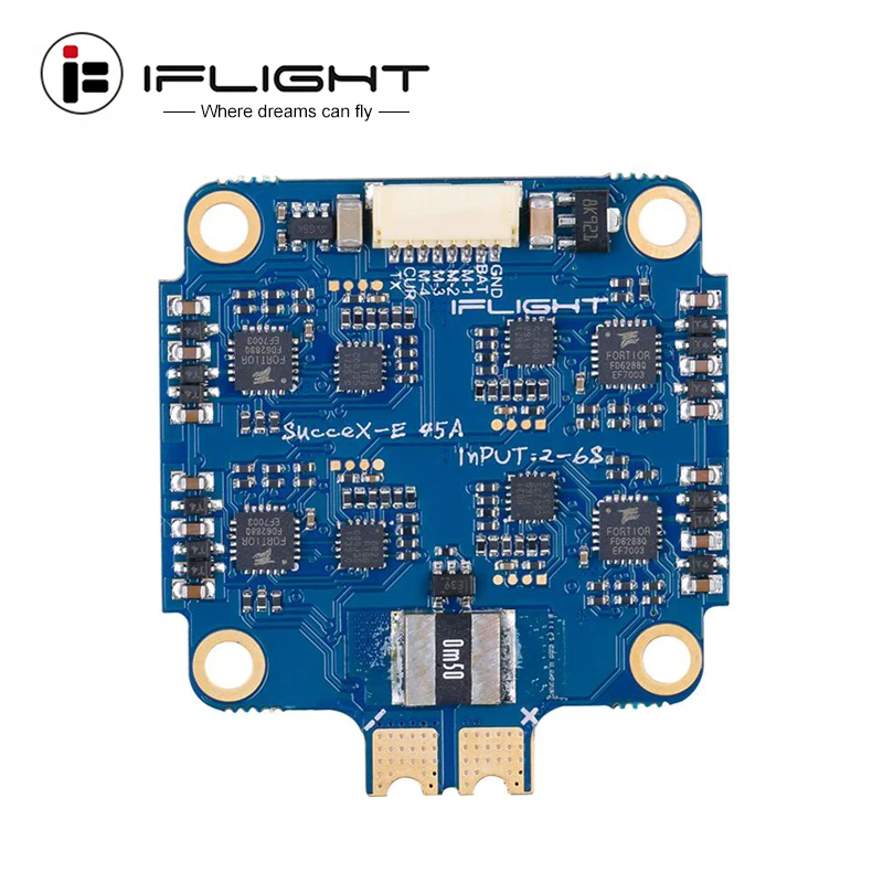 IFlight 40*43 мм SucceX E 45A на возраст от 2 до 6 лет с BLHeli_S 4 в 1 ESC Поддержка DShot DShot150/300/600/MultiShot/