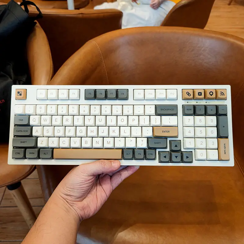 

125-key Shimmer Theme Keycaps PBT Sublimation XDA Highly Customized Mechanical Keyboard Keycaps Round Keycaps Cherry MX Switch