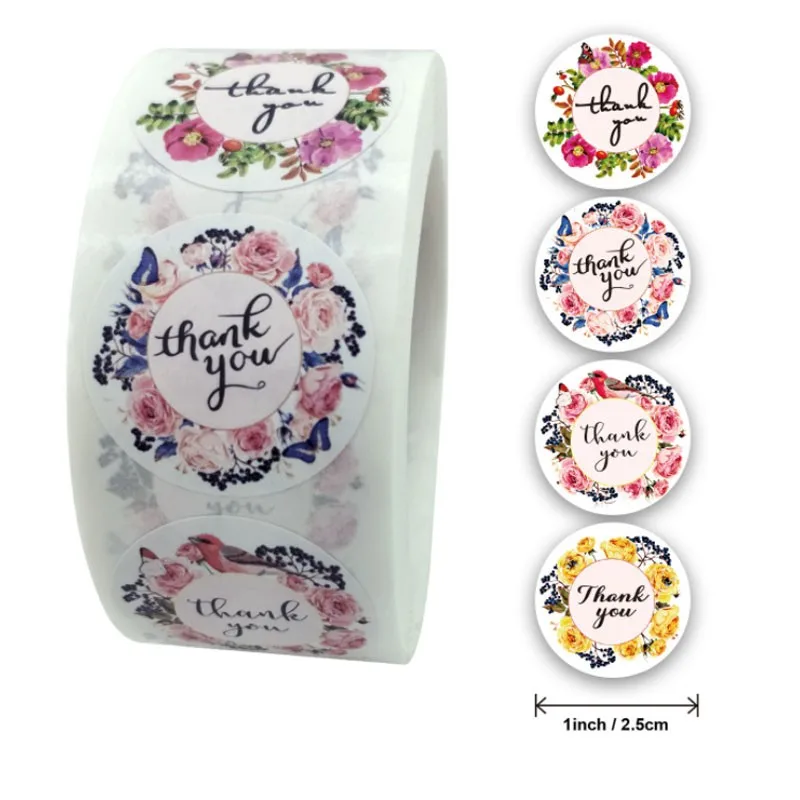 500 шт./рулон наклейки для цветов | Дом и сад