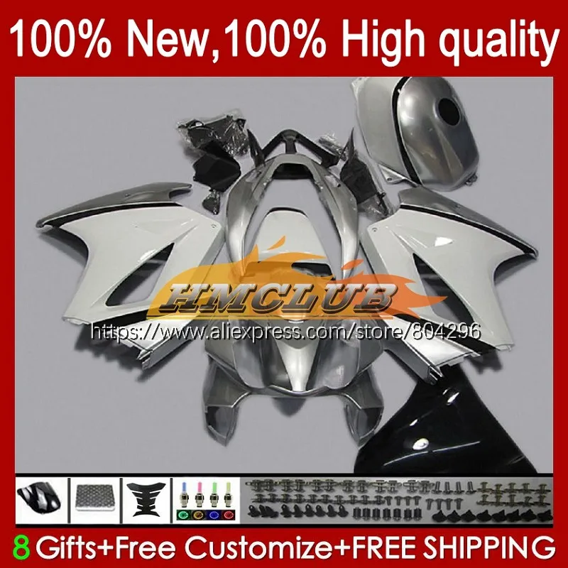 

Отводной коллектор для HONDA VFR800RR 2002 2003 2004 2005 2006 2007 67No.21 VFR800 ПВП 800RR 800 RR 08 09 10 серебристо-белый, 11, 12, обтекатель