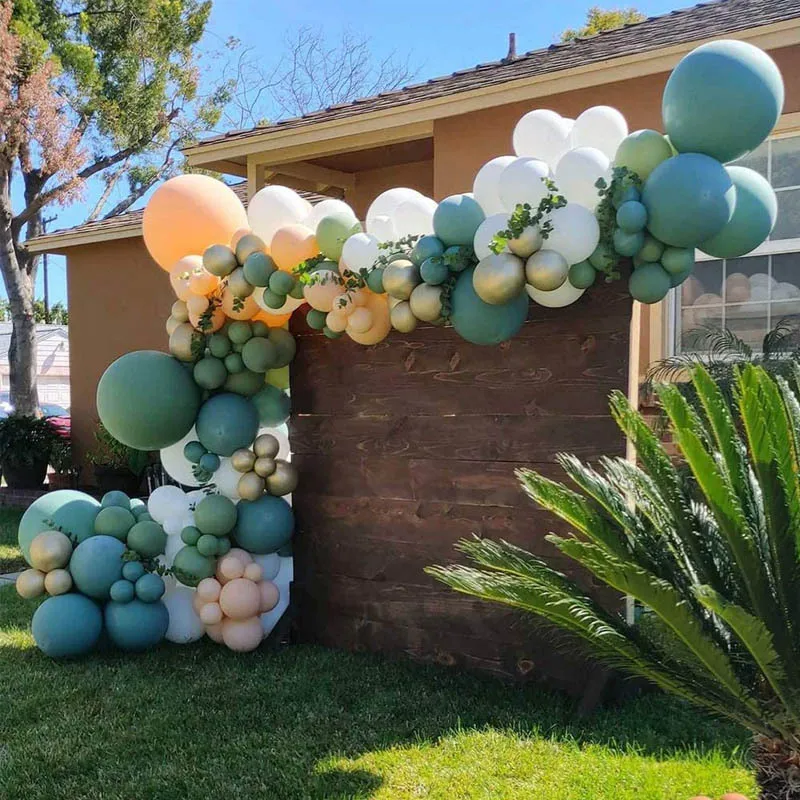 

92pcs Baby Shower Balloon Chain 1st One Birthday Party Decor Kids Safari Woodland Forest Theme Balon Safari Animal Ballon