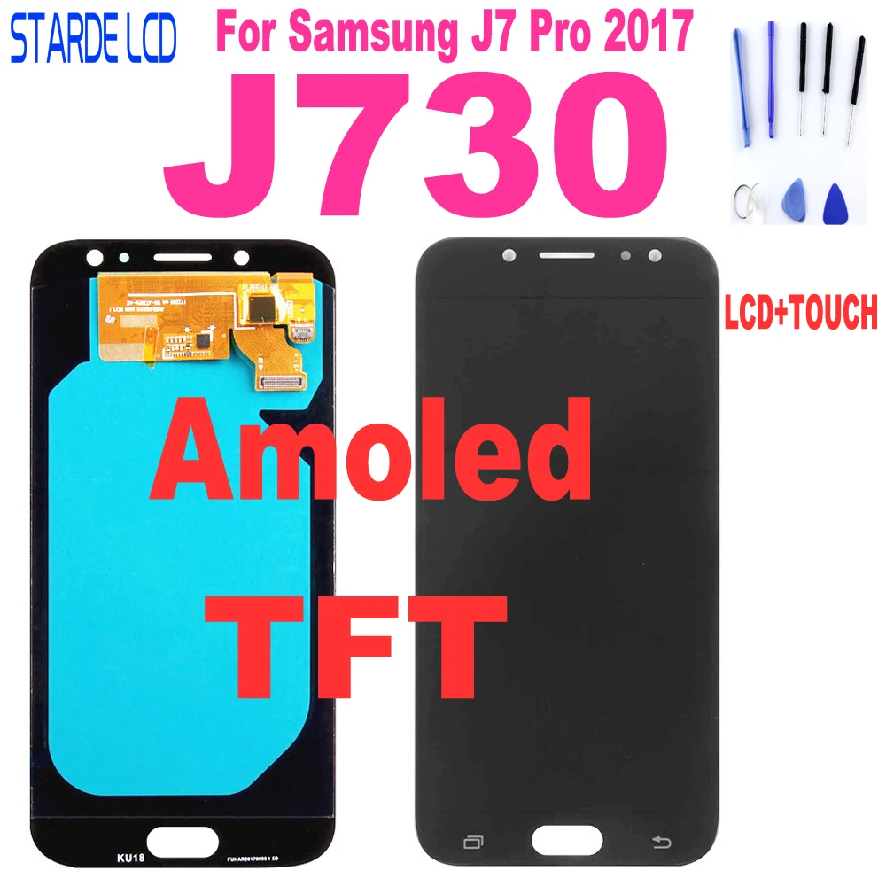 

AAA+ J730 LCD For Samsung Galaxy J7 Pro LCD 2017 J730 SM-J730F J730FM/DS J730F LCD Screen With Touch Screen Digitizer Assembly