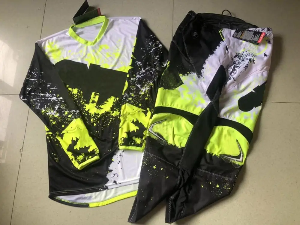 

MX Combos Cota Green Motocross Dirt Bike Jersey and Pants Combo Adult Clothing Motocross MTB BMX Gear Set
