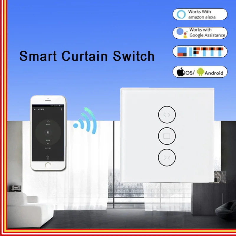 Wifi умный переключатель для занавесок Smart Life Tuya электрического моторизованного