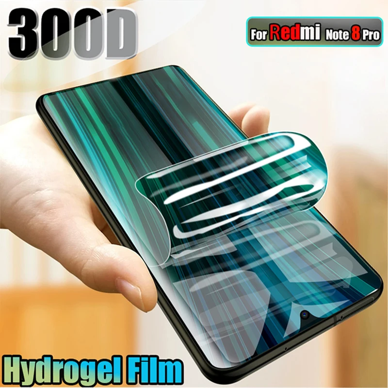 300D Hydrogel Film On For Xiaomi Redmi Note 8 Pro 7 9 Screen Protector 8T 7A 9S K30 Not Glass | Мобильные телефоны и