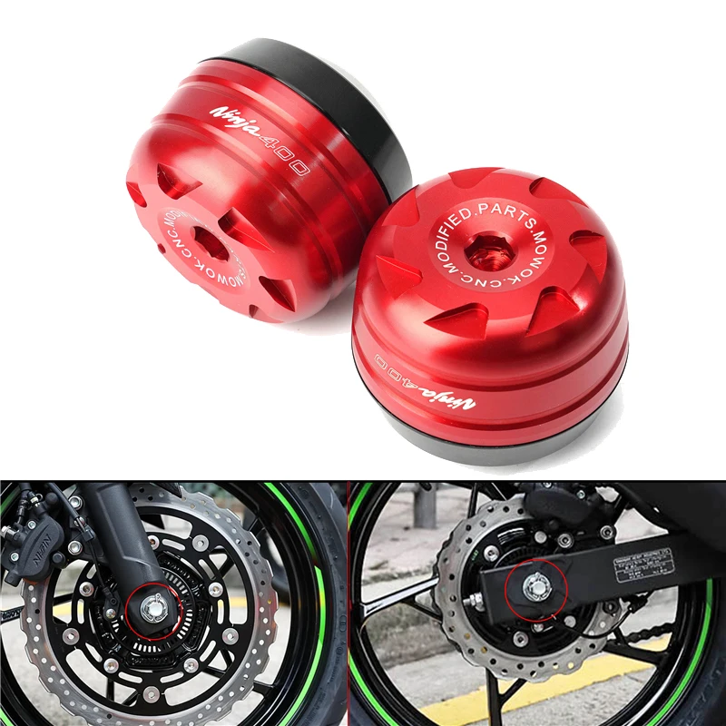 

Слайдеры передней и задней вилки мотоцикла, аварийный коврик, протектор на колесо для KAWASAKI NINJA 400 NINJA400 2018 2019 2020 2021