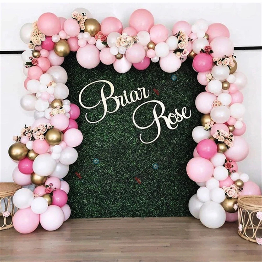 

Macaron Pink Balloon Garland Arch Kit Wedding Birthday Party Decoration Kids Globos Rose Gold Confetti Latex Ballon Baby Shower