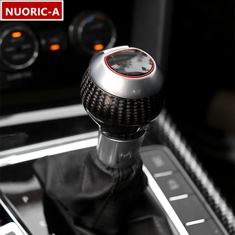 

Carbon Fiber Gear Shift Handle Protection Sleeve Decoration Cover Trim For Audi Q3 2013-2018 Car Styling Interior Accessories