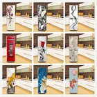 Наклейка на дверь холодильника из ПВХ, водостойкая самоклеящаяся декоративная наклейка на старый холодильник