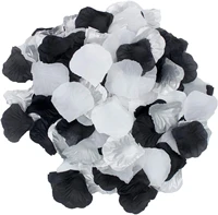 900pcs white silver black artificial silk rose petals vase table scatter confetti aisle runner wedding party events decoration