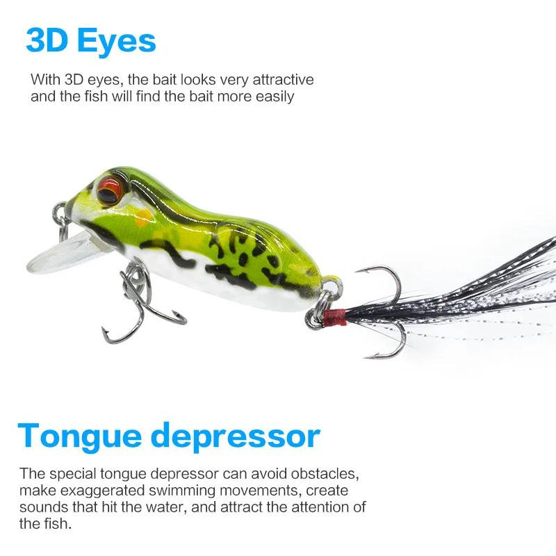 10 г приманка японская пластиковая Лягушка Мягкие рыболовные приманки тройные