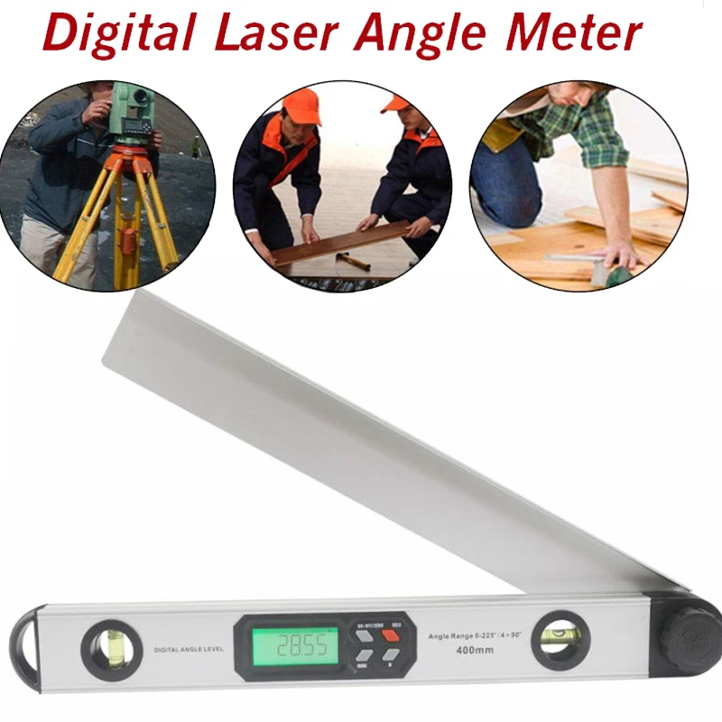 Цифровой углоискатель 400 мм 16 дюймов цифровой транспортир уровень цифрового