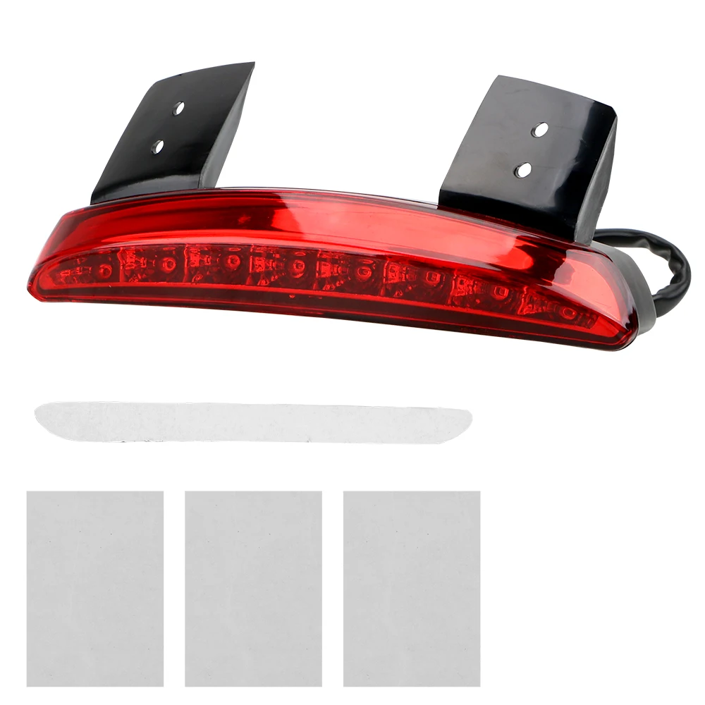 

LEEPEE For XL 883 1200 Cafe Racer Brake Tail light Motorcycle Accessories Motorcycle Lights Rear Fender Edge Red LED