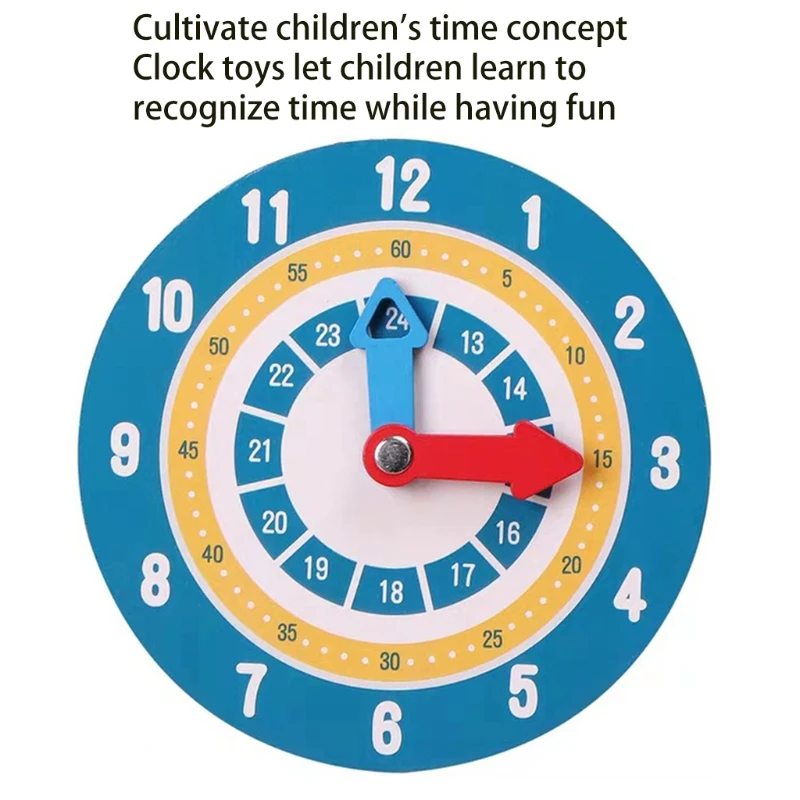 

Wooden Clock Busy Board Activity Center Interactive Teaching Aid Learning Toy 85DE