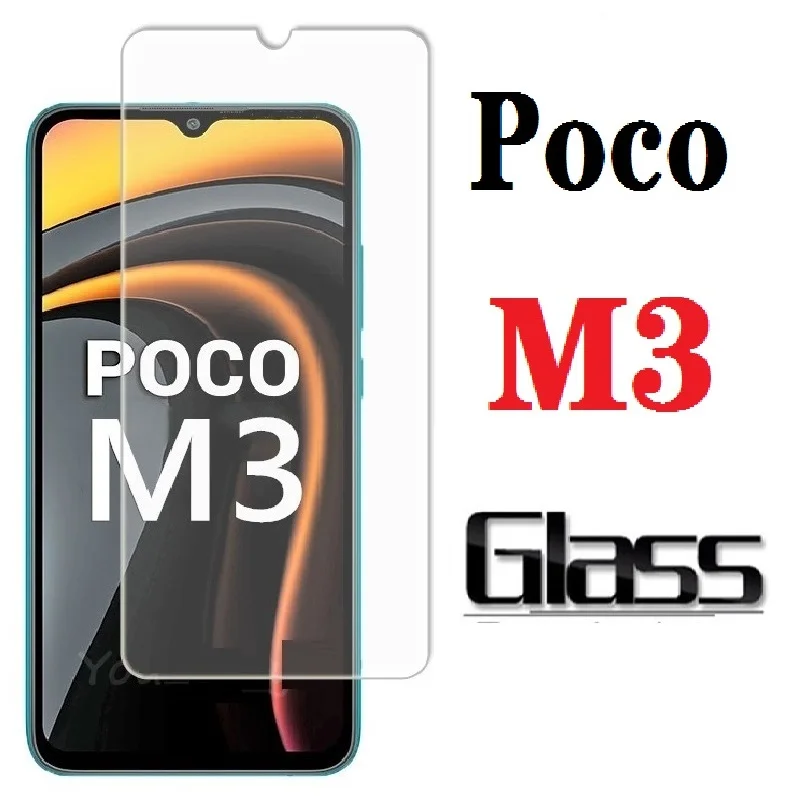 Стекло Poco M3 для PocoM3 защитная пленка экрана HD Xiaomi m 3 Защитная очков | Мобильные