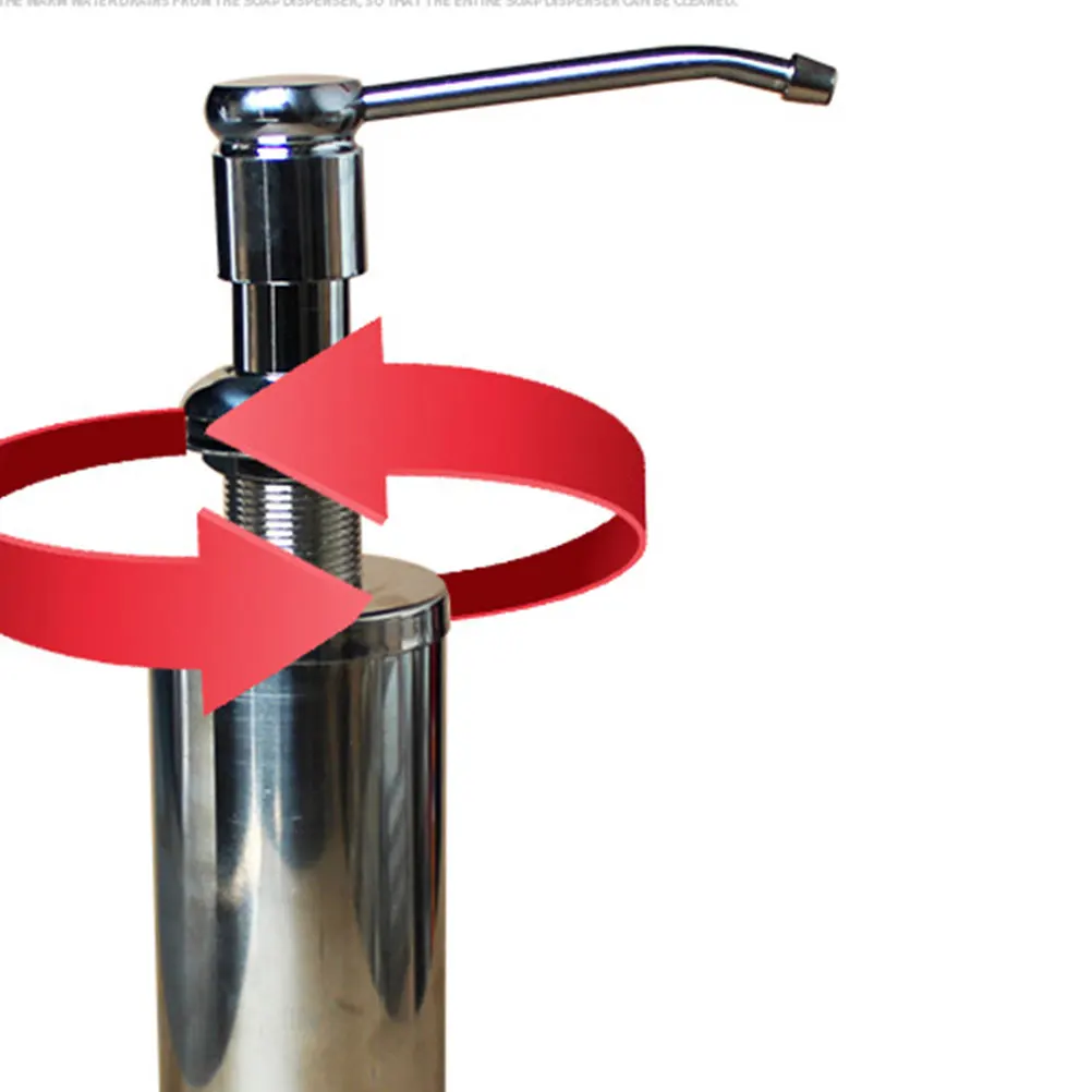 Портативный диспенсер для жидкого мыла из нержавеющей стали 304 пресс бутылка